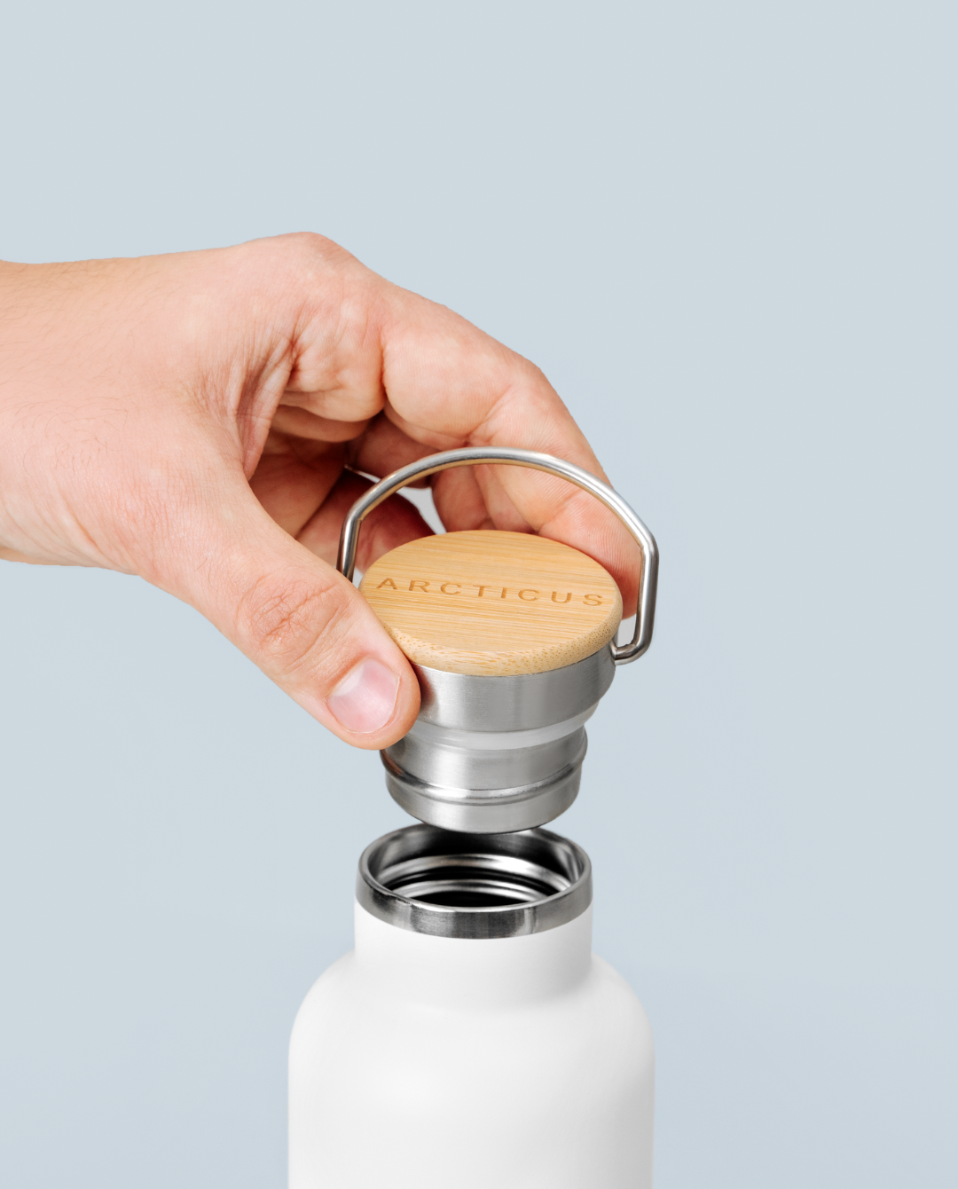 Arctic Bottle – Insulated Stainless Steel Bottle with Bamboo Lid-4