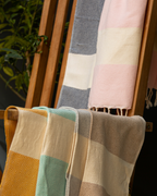 DIAMANT Hammam Towel – Yellow – Beach Towel, Multi‑Use Throw-4