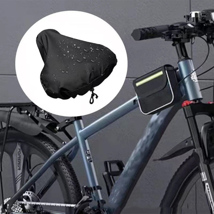 Bicycle saddle rain cover with drawstring, sun protection, universal for mountain bikes and road bikes, waterproof and dustproof seat cover
