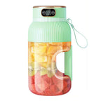 Electric Fruit Juicer Cup 1200ml – Wireless Smoothie Blender (Green)-0