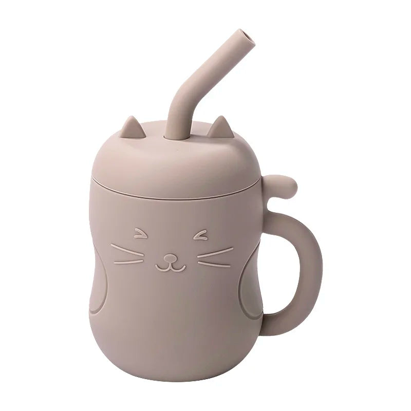 Silicone Straw Water Bottle – Soft, Safe & Kid‑Friendly Design 200ml-4