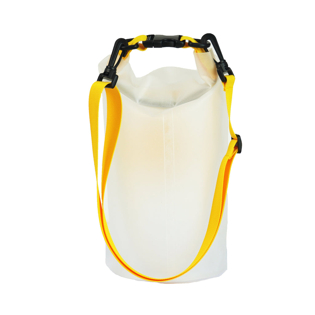 Roll & Go Waterproof Dry Bag – 5L Transparent Yellow – Lightweight & Adventure‑Ready-2