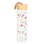 Wildflower Glass & Bamboo Water Bottle – 500ml Nature‑Inspired Design-3
