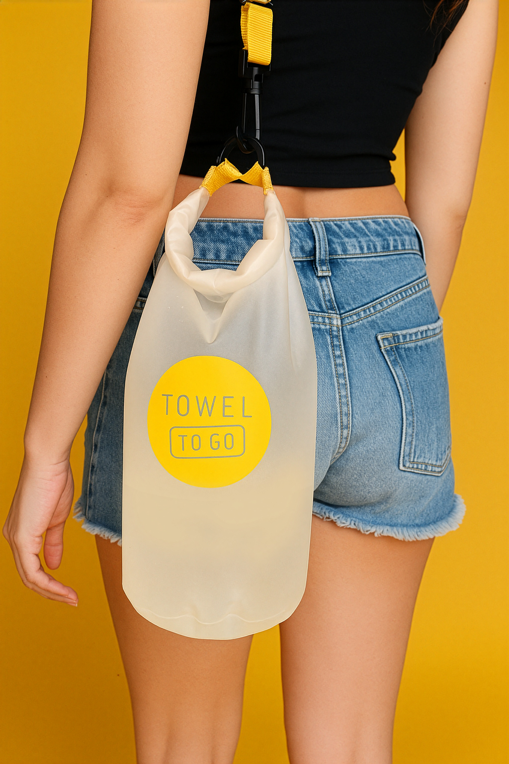 Roll & Go Waterproof Dry Bag – 5L Transparent Yellow – Lightweight & Adventure‑Ready-0
